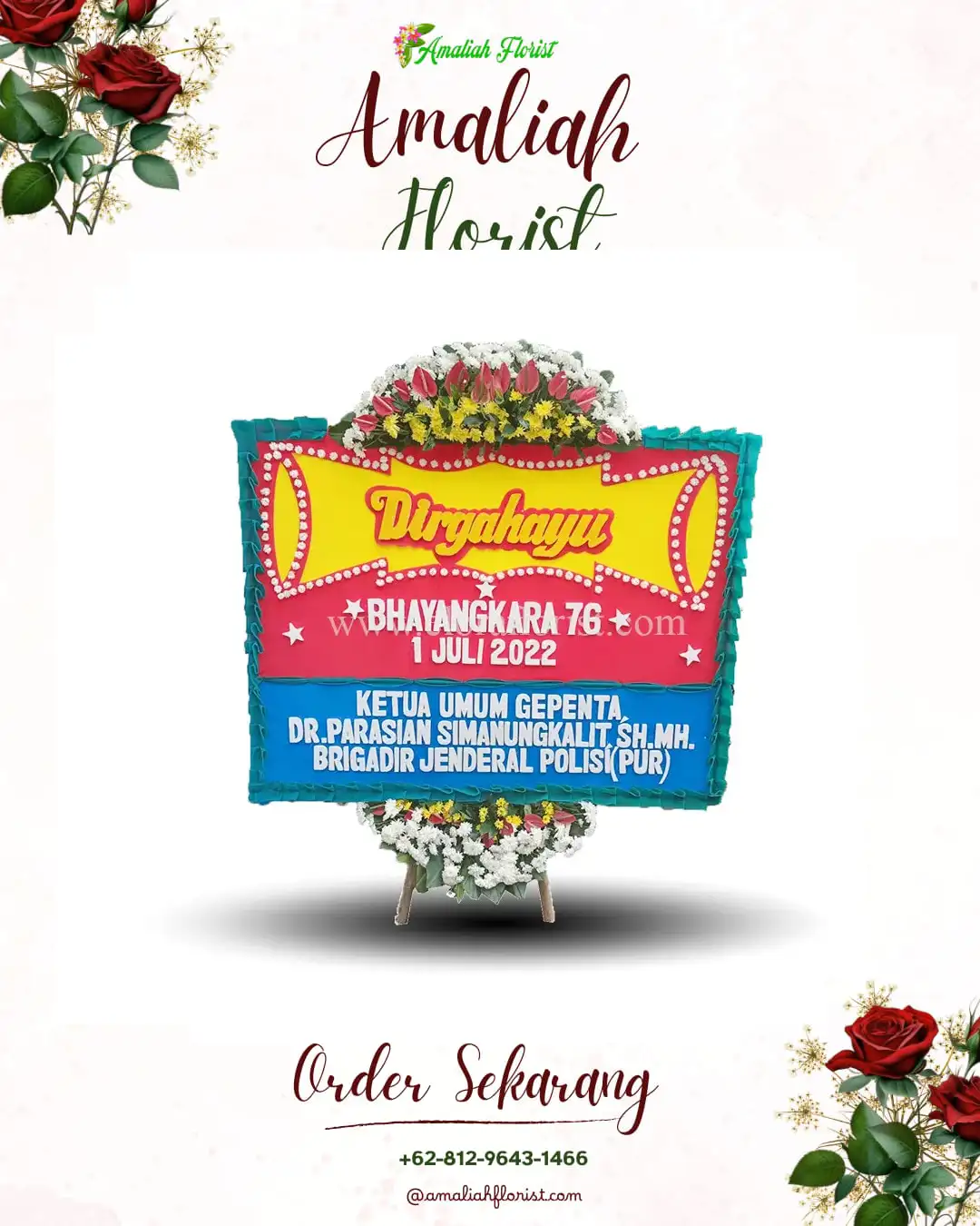 Papan Bunga HUT Ulang Tahun Kemadu